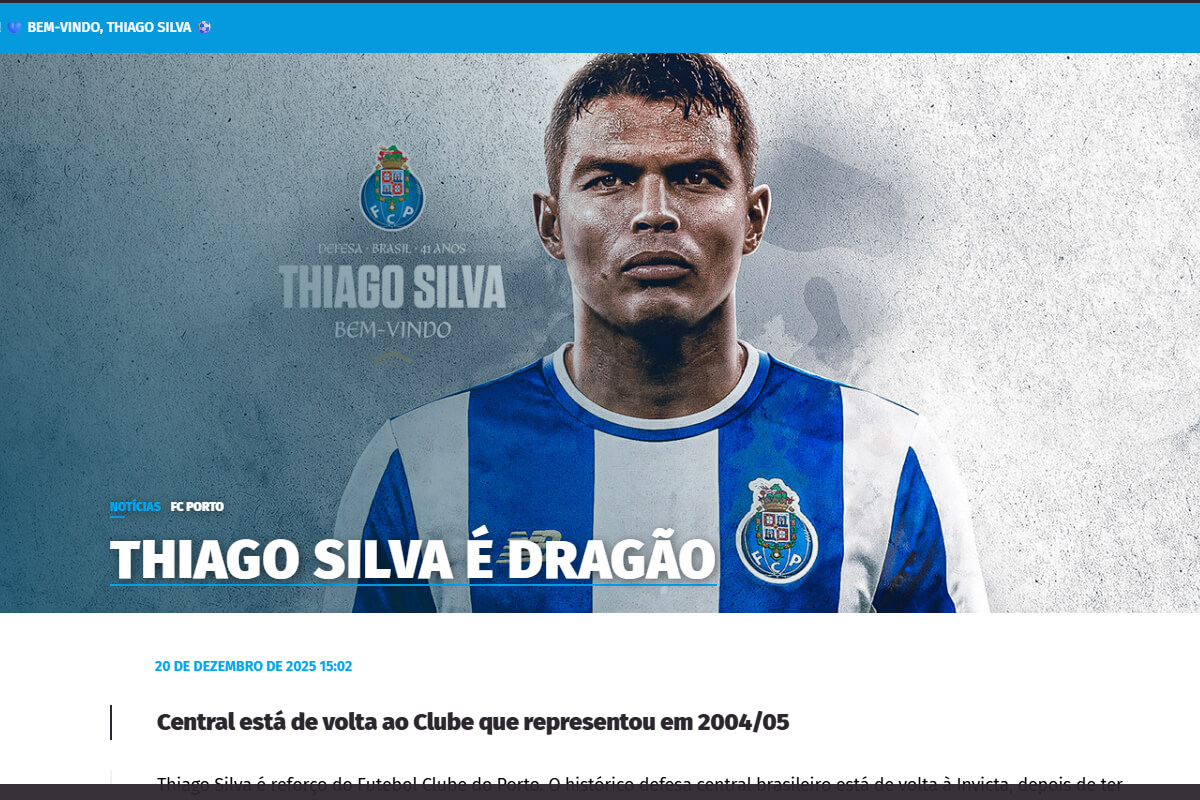 Oficialne thiago silva podepsal za fc porto a ukoncil spekul 1766244685241
