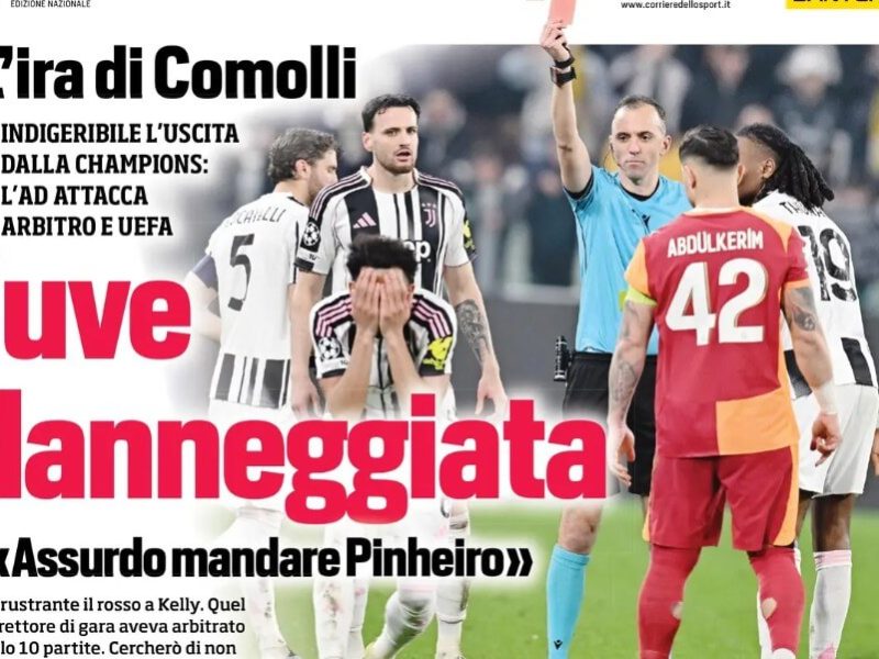 Dnesni tisk comolli zuri kvuli rozhodcim atalanta pychou ita 1772182877360